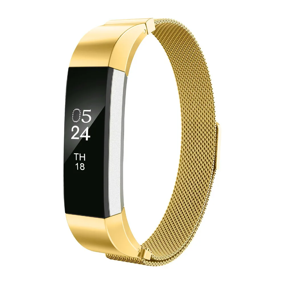Миланская петля ремешок для Fitbit Alta HR замены металлический браслет из нержавеющей