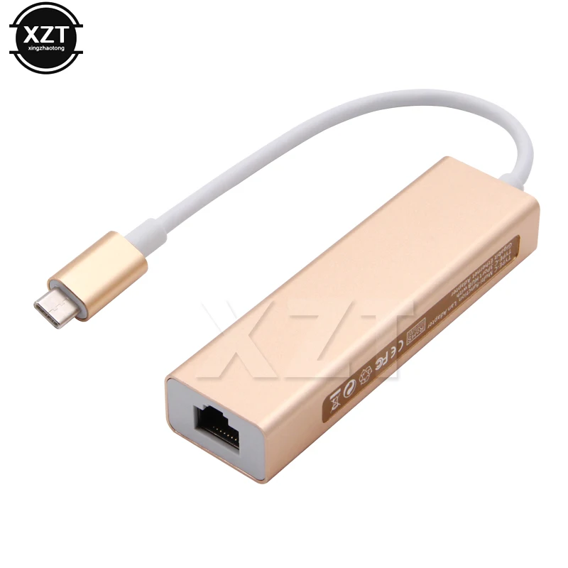 1 шт. горячая Распродажа тип-c в 3-портовый концентратор USB 3 0 с RJ45 100/1000 гигабит Ethernet