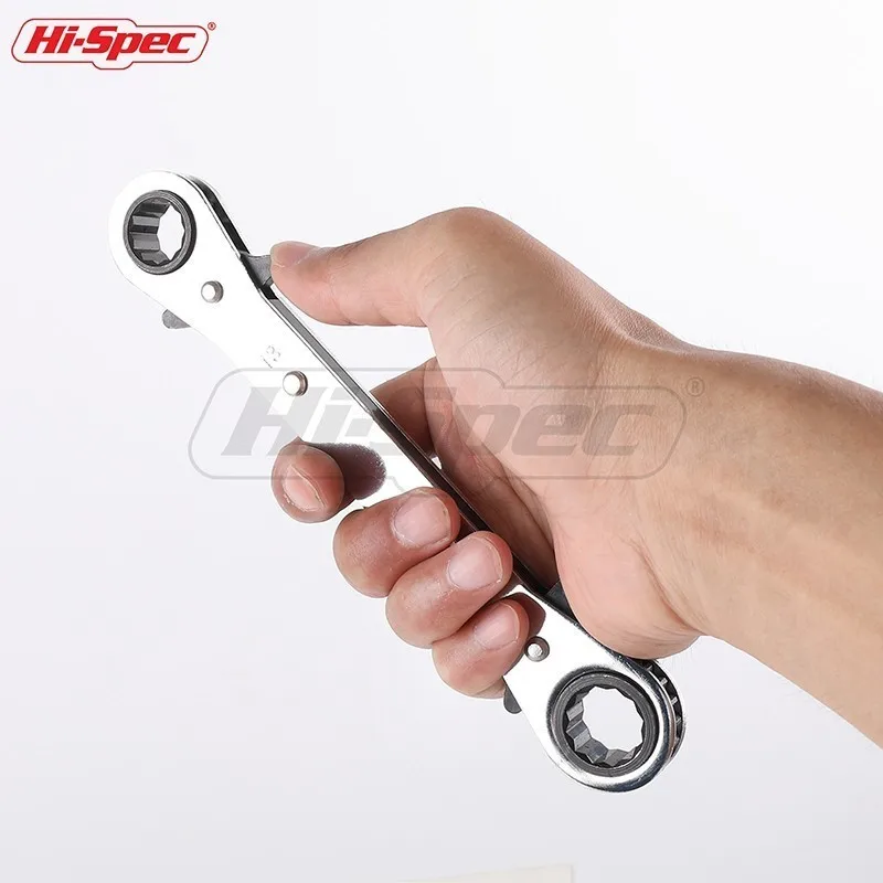Hi-Spec 5 шт. метрическое смещение двойное кольцо накидной ключ реверсивный Ручной