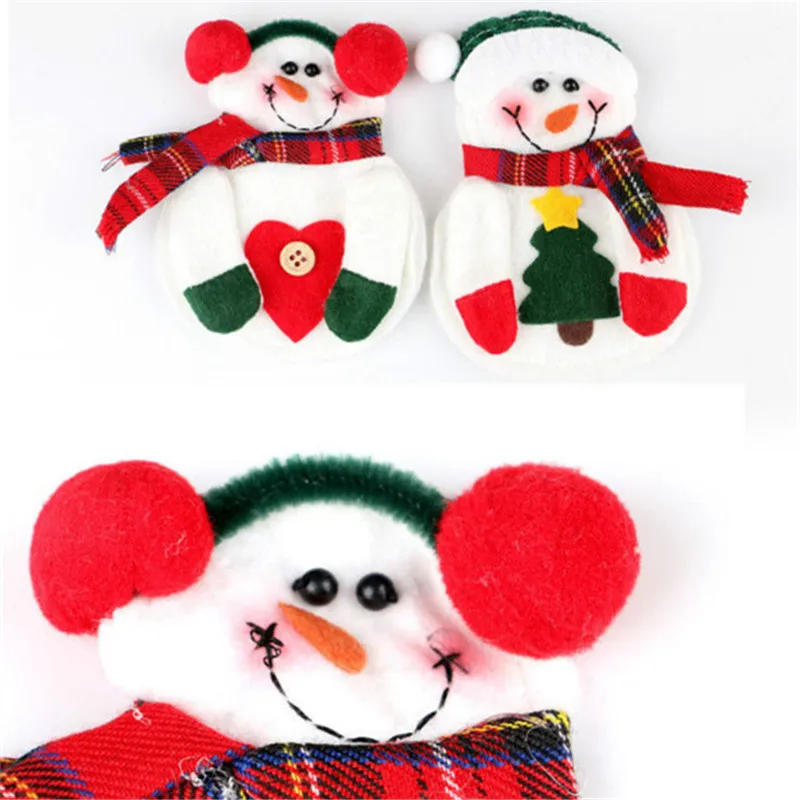 Чехлы для ножей и вилок с изображением снеговика креативный домашний столовый