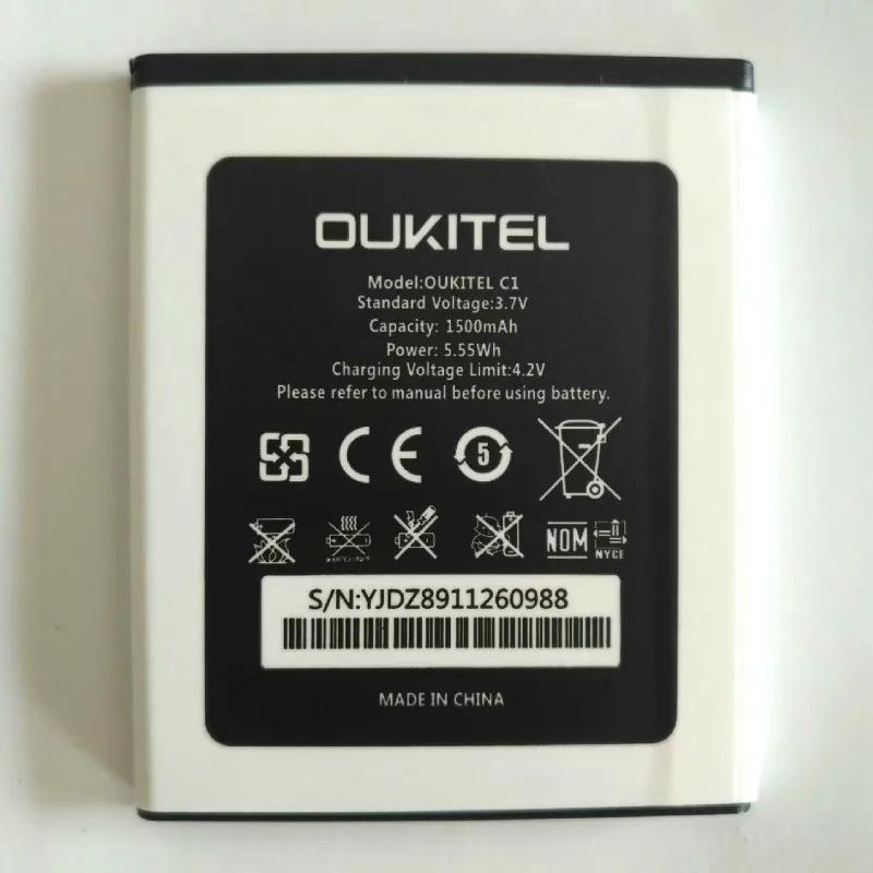 Аккумулятор 1500 мАч для аккумулятора мобильного телефона OUKITEL c1|Аккумуляторы
