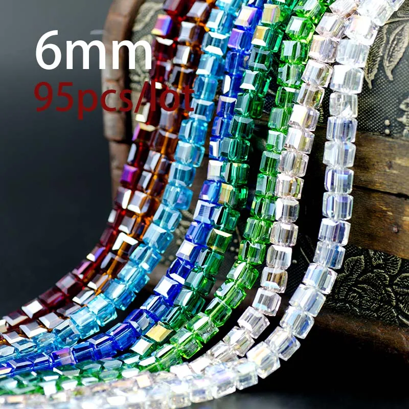 Высококачественные хрустальные бусины квадратной формы 6 мм австрийские