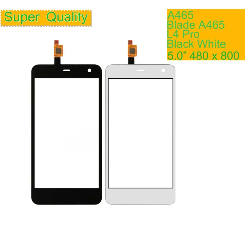 Дигитайзер с сенсорным экраном для zte Blade A465 L4 Pro, сенсорная панель, объектив с сенсорным экраном, переднее стекло, сенсор, без ЖК-дисплея, замена 465