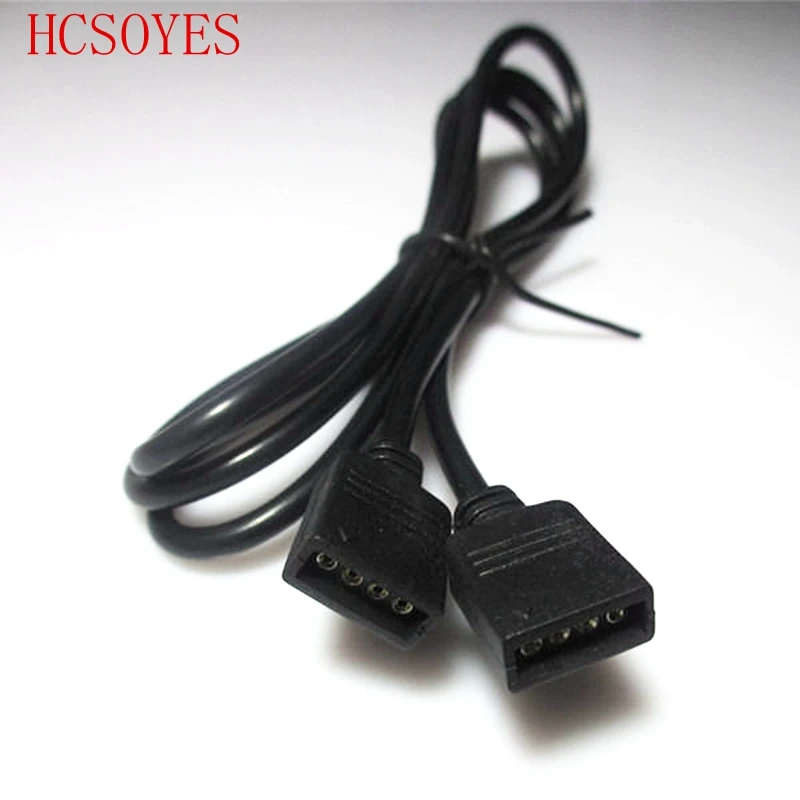 4 PIN RGB led connector Extension Cable cord Wire+ 4pin connectors 1M 2.5M 5M 30cm for SMD 5050 3528 RGB LED Strip light