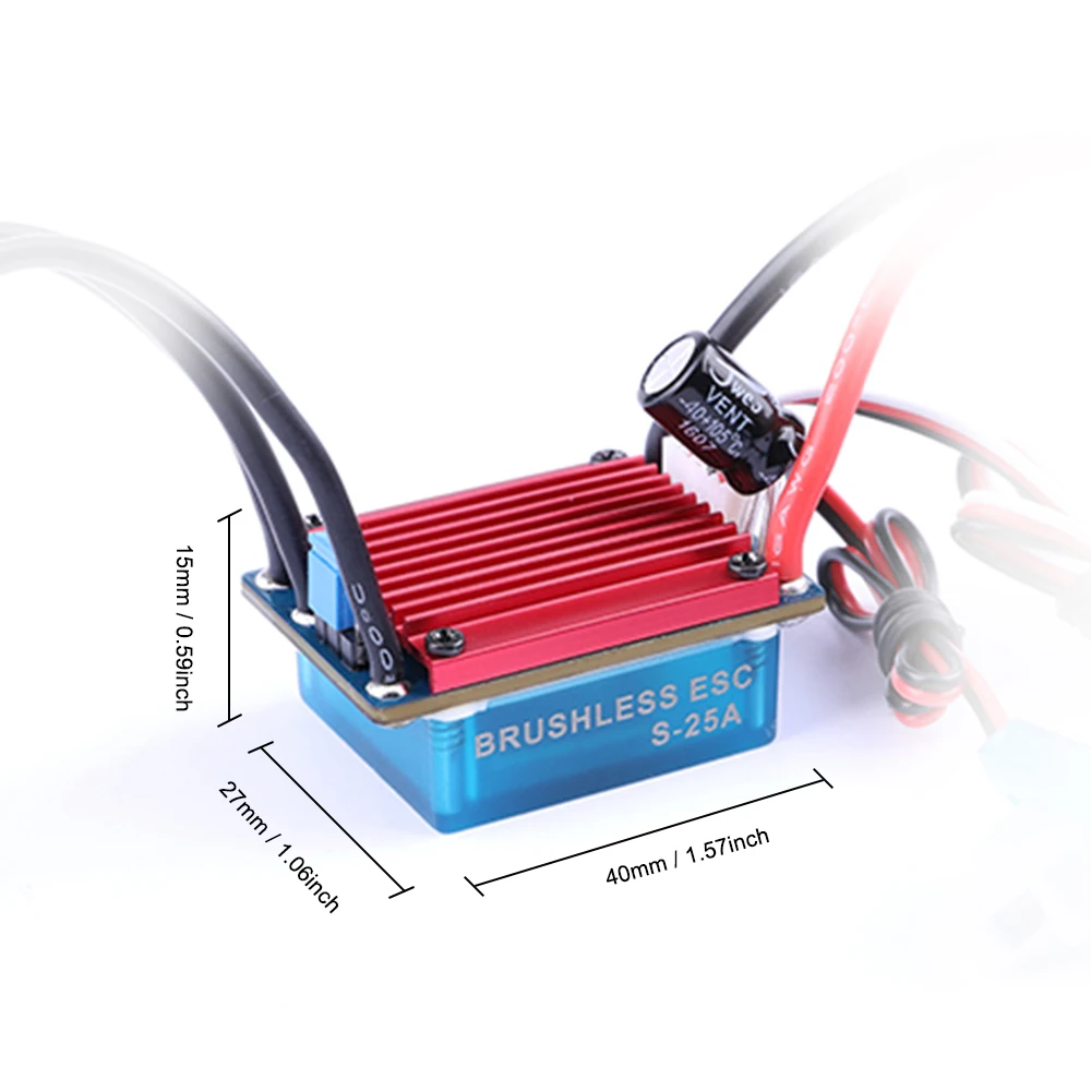 GoolRC S 25A RC бесщеточный ESC водонепроницаемый электрический регулятор скорости с 5V/1A