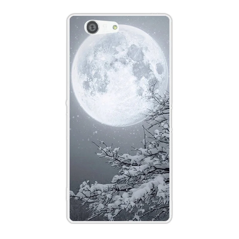 Мягкий ТПУ для Sony Xperia Z3 Compact Mini D5803 D5833 лунный чехол телефона 4 6 дюйма задняя крышка