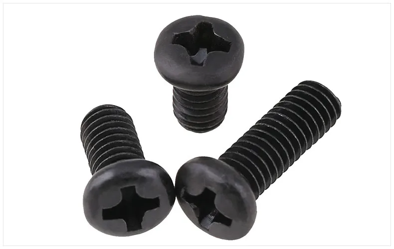 Round head screws carbon steel Cross black M2 M2.5 M3 M4 PM M3*5 M3*6 screw|Винты| |