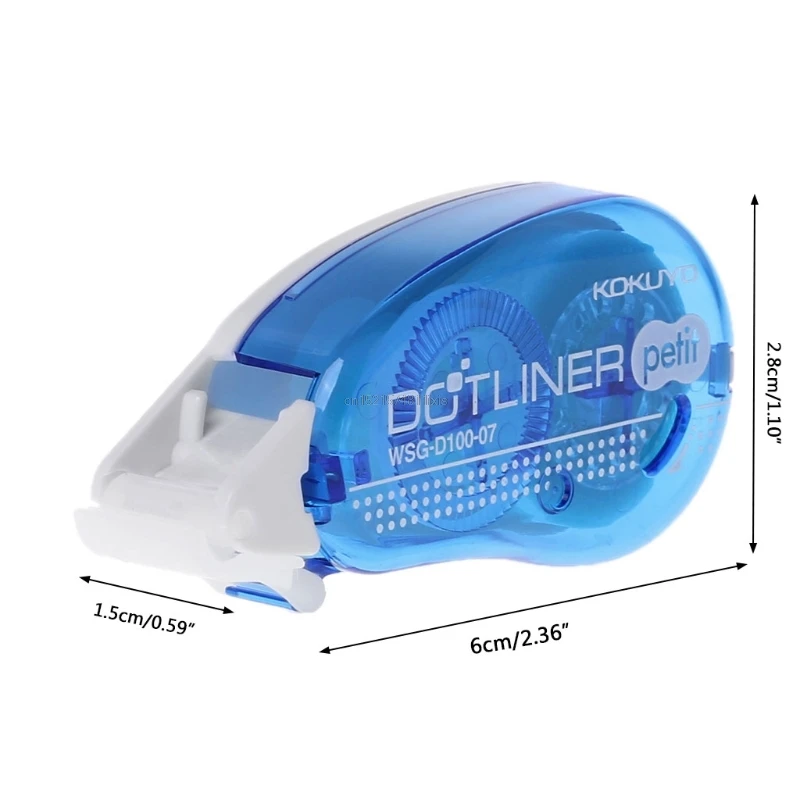 

New Mini Double Sided Adhesive Roller Tape Glue Dot Liner Petit Disposable For DIY