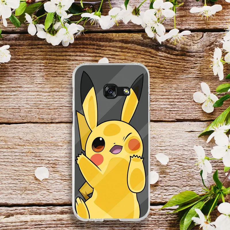 Pictute 11 Мультяшные Покемоны Пикачу Go PokeBall Мягкий мобильный чехол для телефона для Samsung Galaxy A3 A5 A7 J1 J2 J3 J4 J6 J5 J7 J8 - Цвет: Pictute 11
