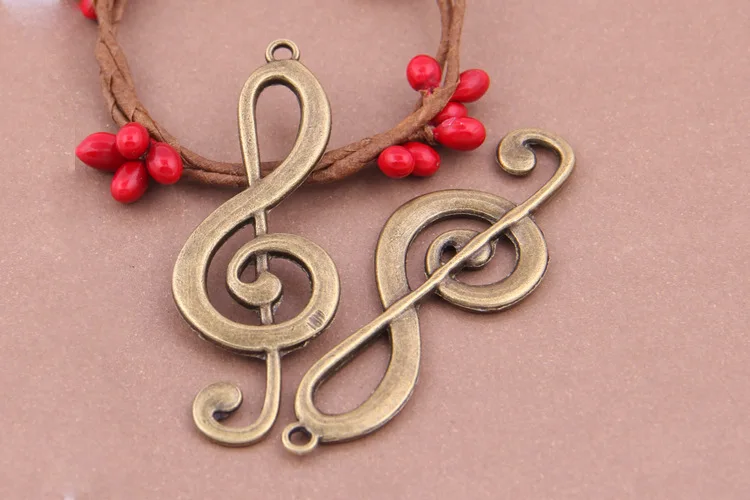 

Hot 20pcs Vintage Note Charm Fit Making Earrings/Bracelets/necklace Alloy Charms Fashion DIY Jewelry Accessories