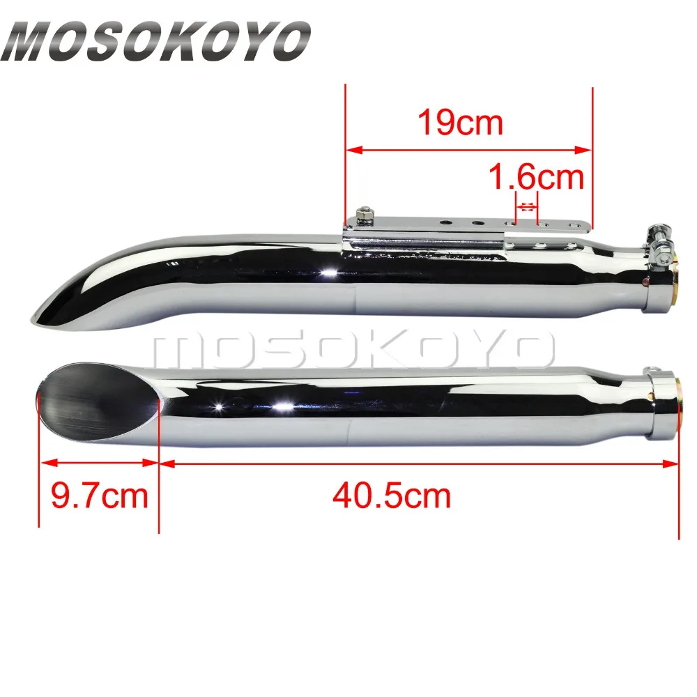 2 шт. глушитель выхлопной трубы для мотоцикла Harley Suzuki VS VL VZR 750 800 1500 1800 Intruder Chopper Bobber