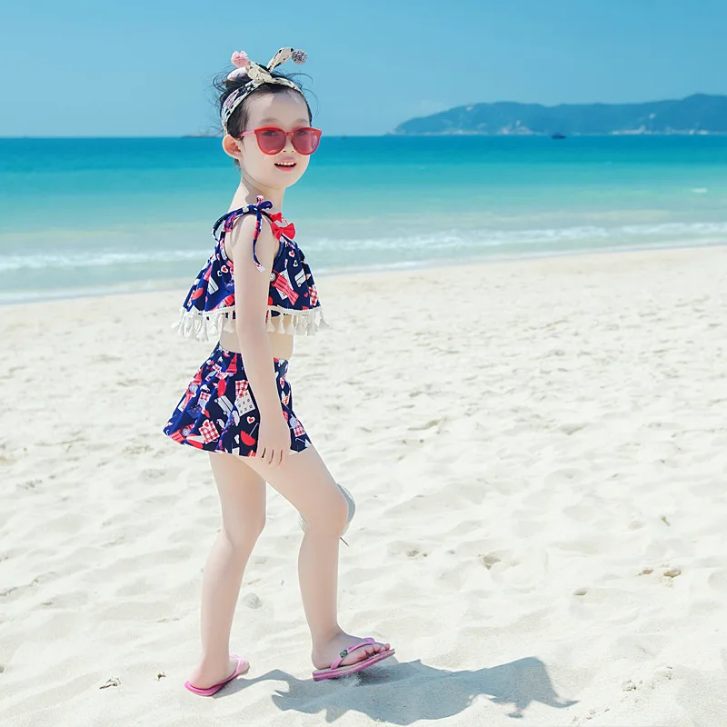 Одинаковый купальный костюм для всей семьи пляжная одежда папы мамы дочки и сына