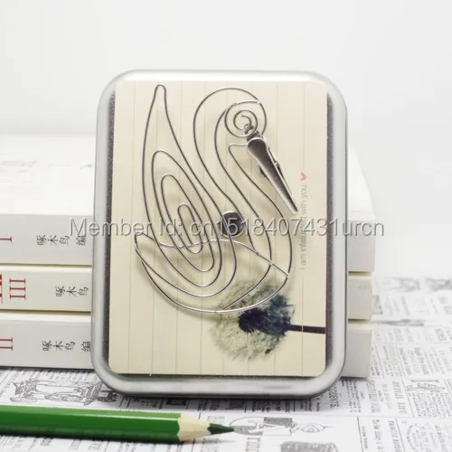 Магнит на холодильник с лебедем C9 оригинальный зажим из нержавеющей стали ручной