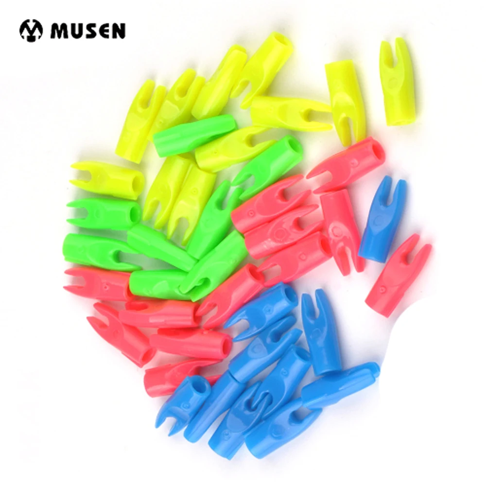 50 шт./100 шт. гнезда для внутренней стрелы стрельбы из лука мм в зеленом синем