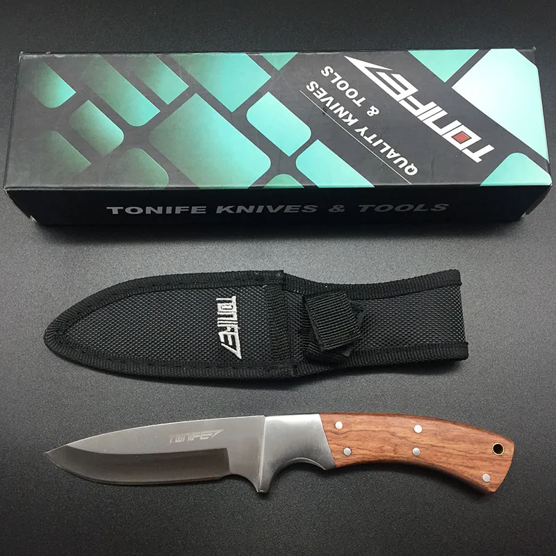 TONIFE HKT4002 NorthStar нож с фиксированным лезвием 3Cr13 лезвие с деревянной ручкой для охоты на открытом воздухе кемпинга выживания бушкрафт Деревообрабатывающие инструменты