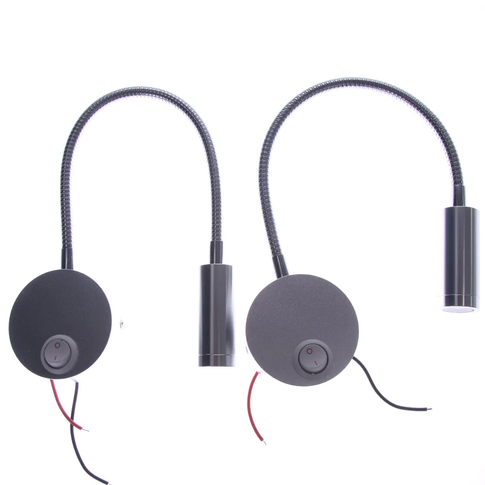 Современный светодиодный гибкий шланг настенный светильник 3 Вт зеркало для