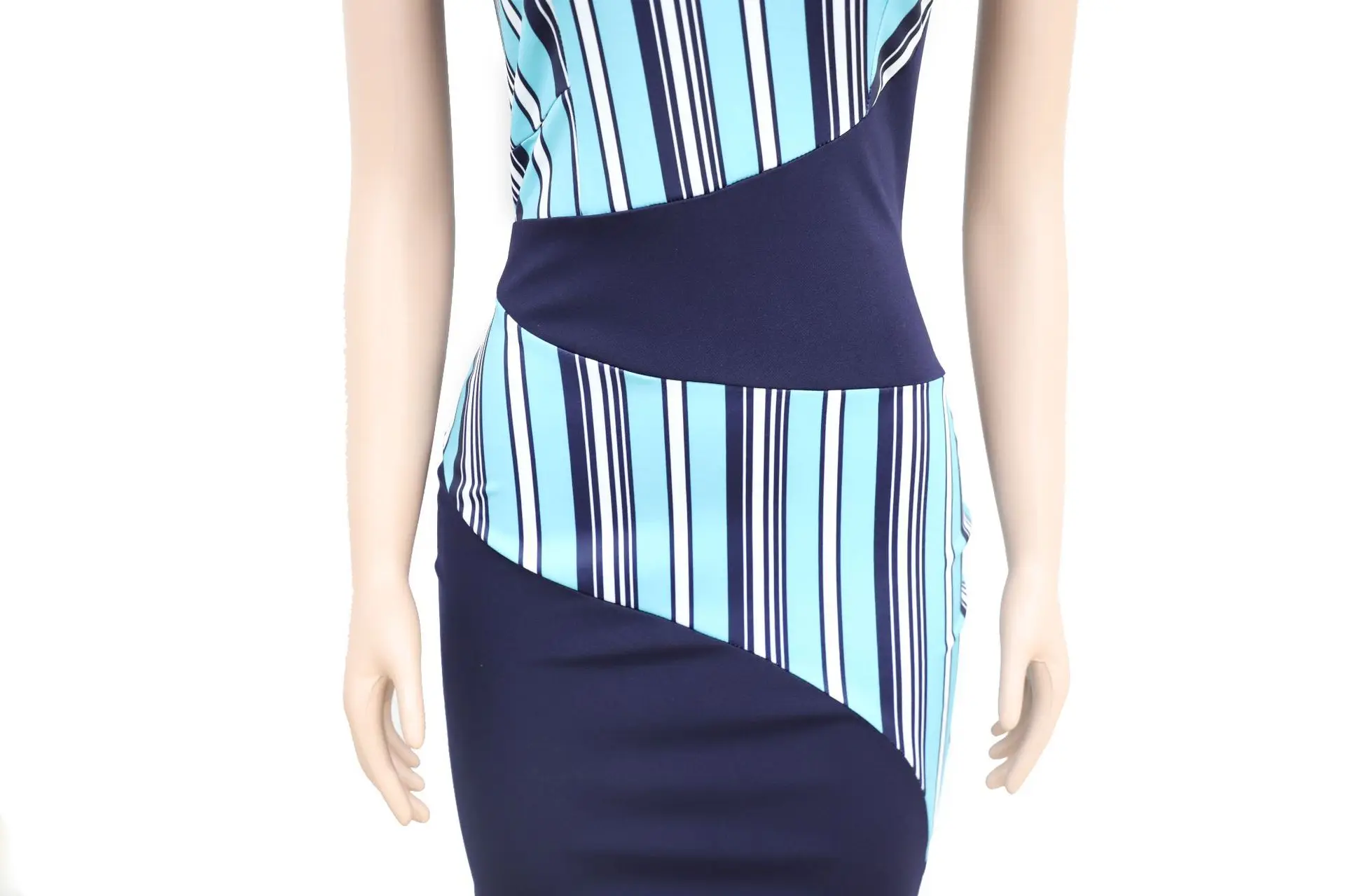 HGTE Vestidos, офисное женское платье-карандаш в полоску, женское облегающее вечернее платье с коротким рукавом, Повседневное платье