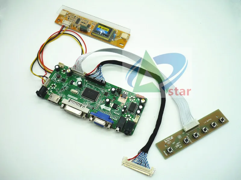 Плата контроллера с ЖК дисплеем HDMI + DVI VGA AUDIO набор для платы контроллер 18 5 дюйма