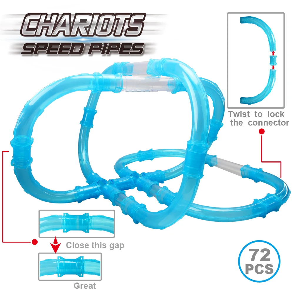 72PCS гибкий RC трек сборки гоночный DIY автомобилей скорость труб Создайте