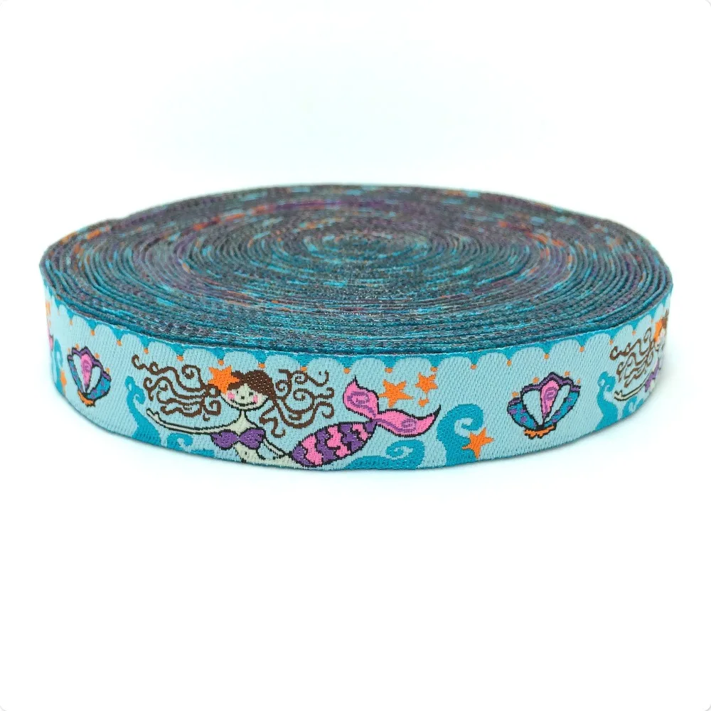 5/8 &quot(16mmX10yards) аксессуары ручной работы ZAKKA laciness лента жаккардовая Лента Синяя