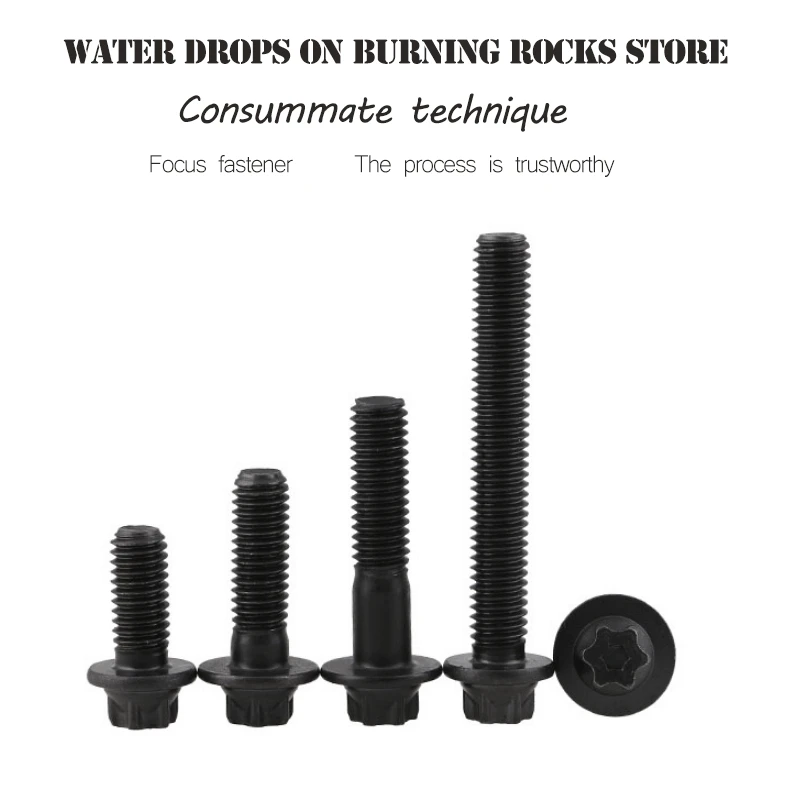 Бесплатная доставка высокопрочные фланцевые болты 12 9 класса винты с