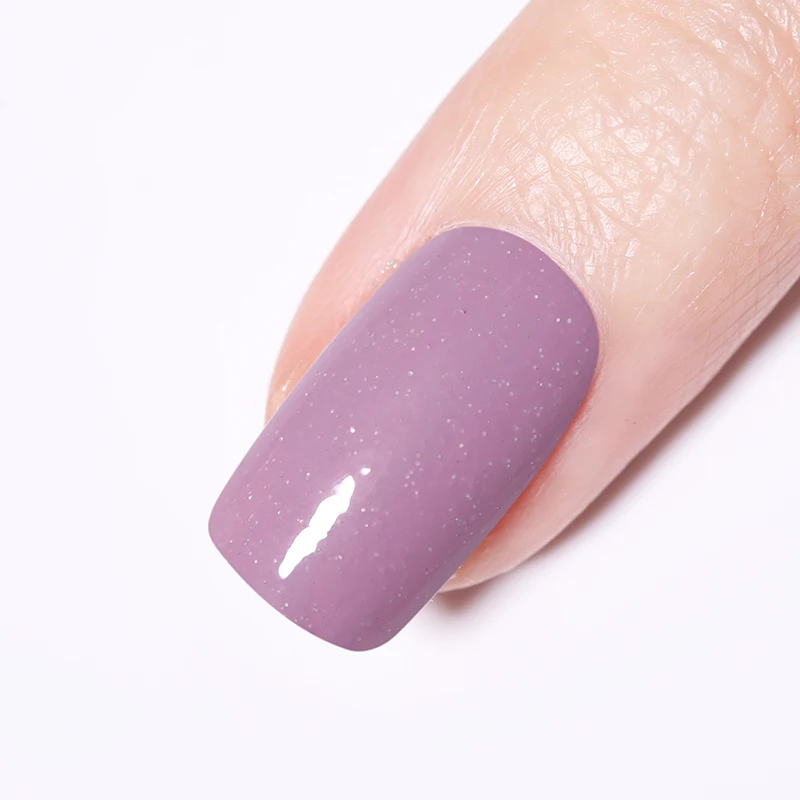 NEE JOLIE 18 Colors Shimmer Nail Polish Pure Nail Color Pink Purple Gray Series Glimmer Fast Dry Nail Art Varnish 3.5ml