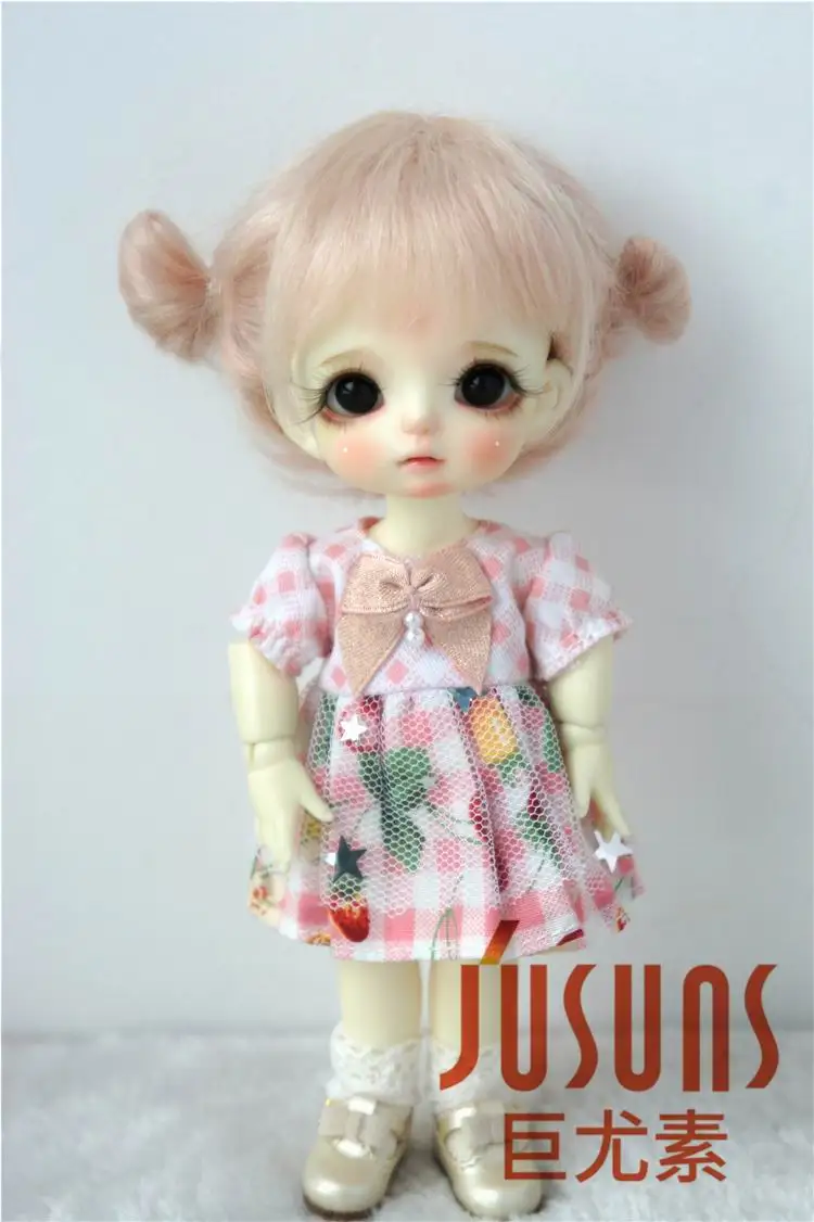 JD415 1/8 1/6 1/4 милые два пони BJD mahair парики Размер 5 6 дюймов 7 8 кукла модные аксессуары