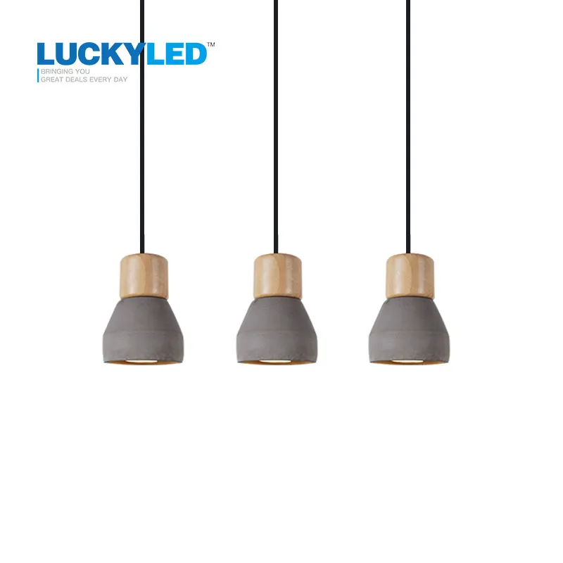 Цементный подвесной светильник в американском стиле с проводом 120 см E27/E26 4 цвета