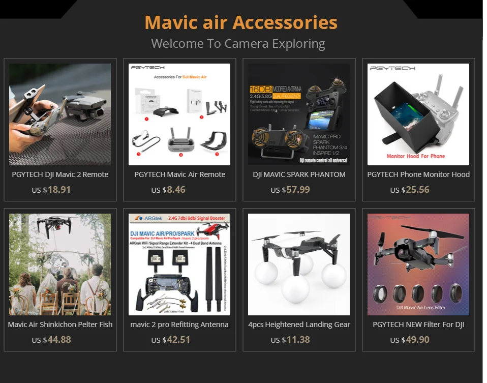 PGYTECH фильтр для DJI MAVIC Air про-объектив Фильтры UV CPL ND4 ND8 ND16 ND32 Комплект фильтров MAVIC Air Drone аксессуары для камеры