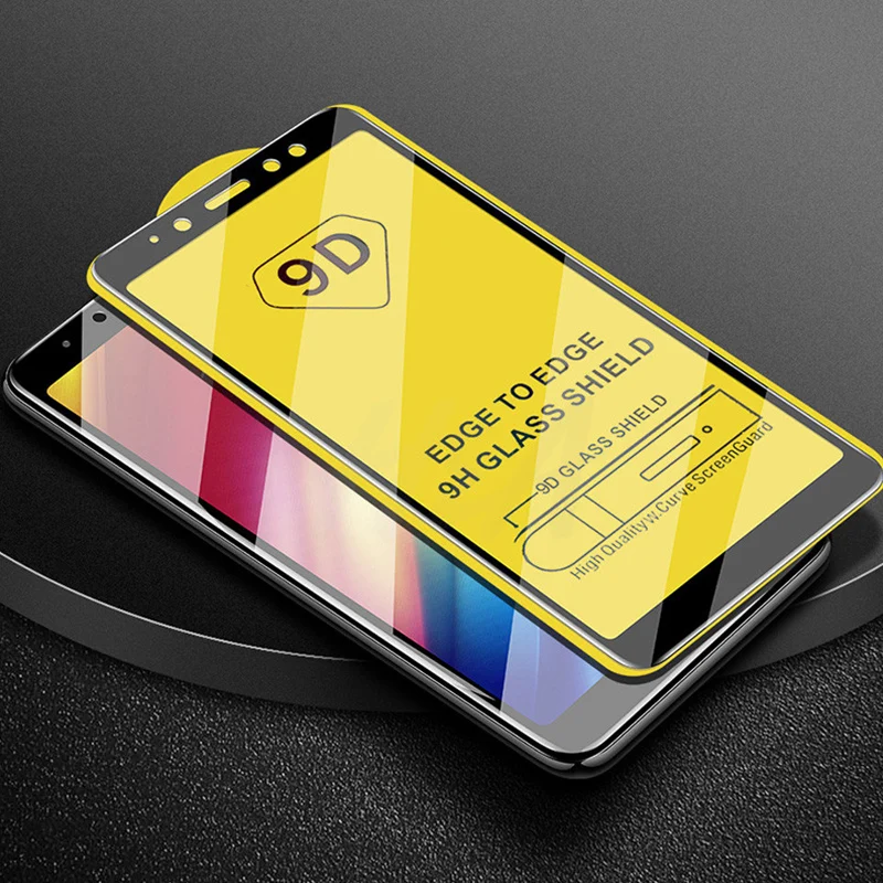 Защитное стекло 9D с полным покрытием для Samsung Galaxy J4 J6 plus Защита экрана 2018 чехол из