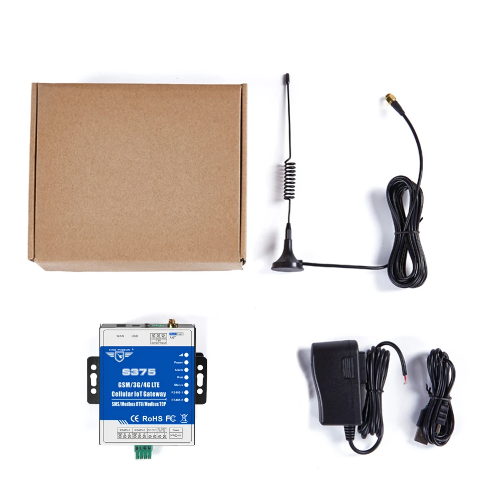 4G LTE Cellular IoT Modbus Gateway поддерживает 320 расширенных ввода/вывода бирок через RTU с 2 sim