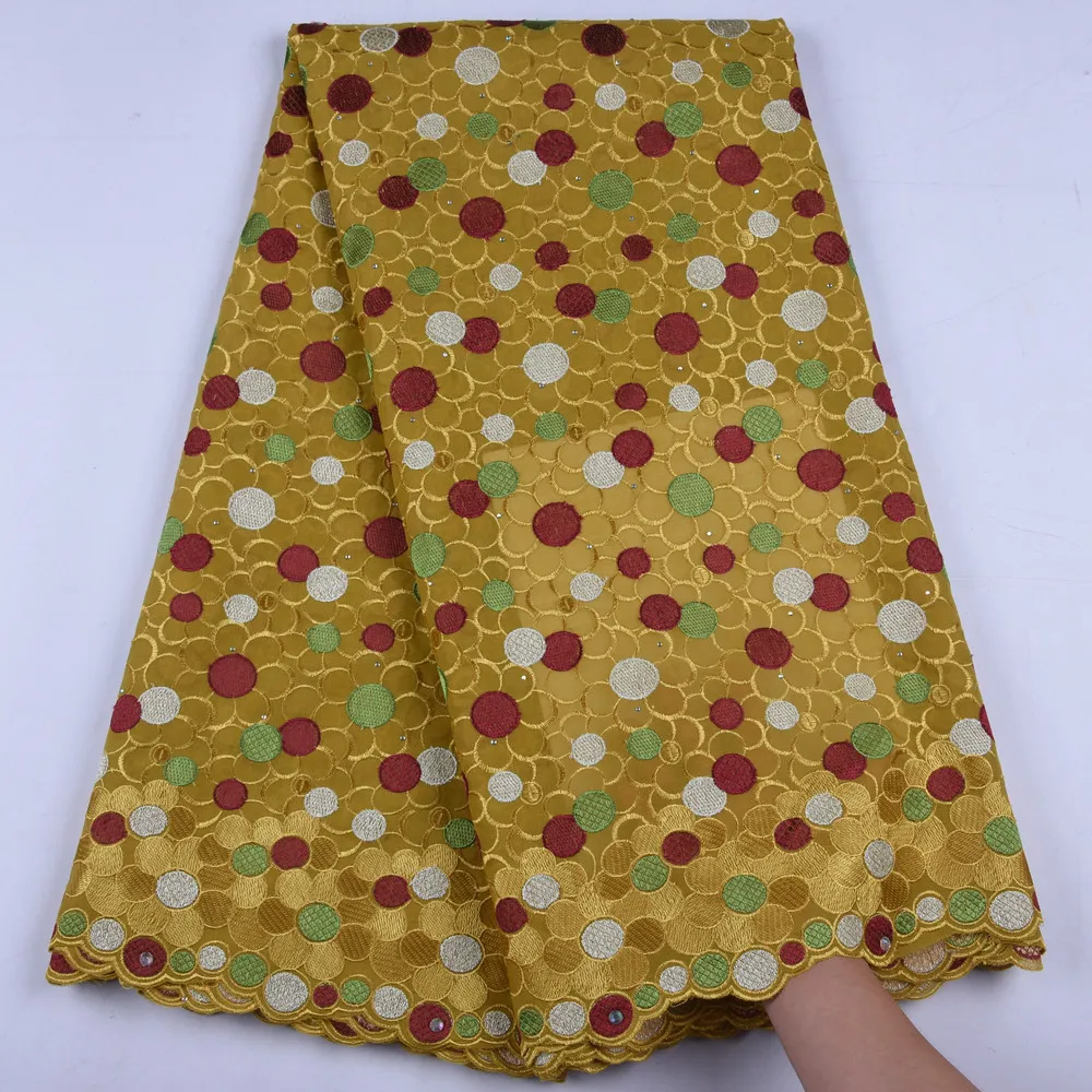 Африканская сухая хлопчатобумажная кружевная ткань 2019 высокое качество вышивка