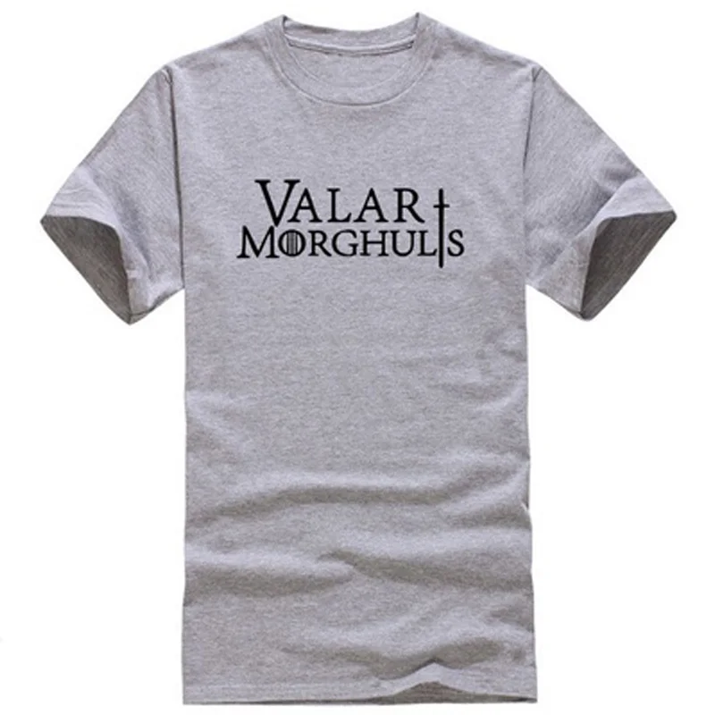 2018 модные Игры престолов женская футболка valar morghulis печати хлопок Повседневное