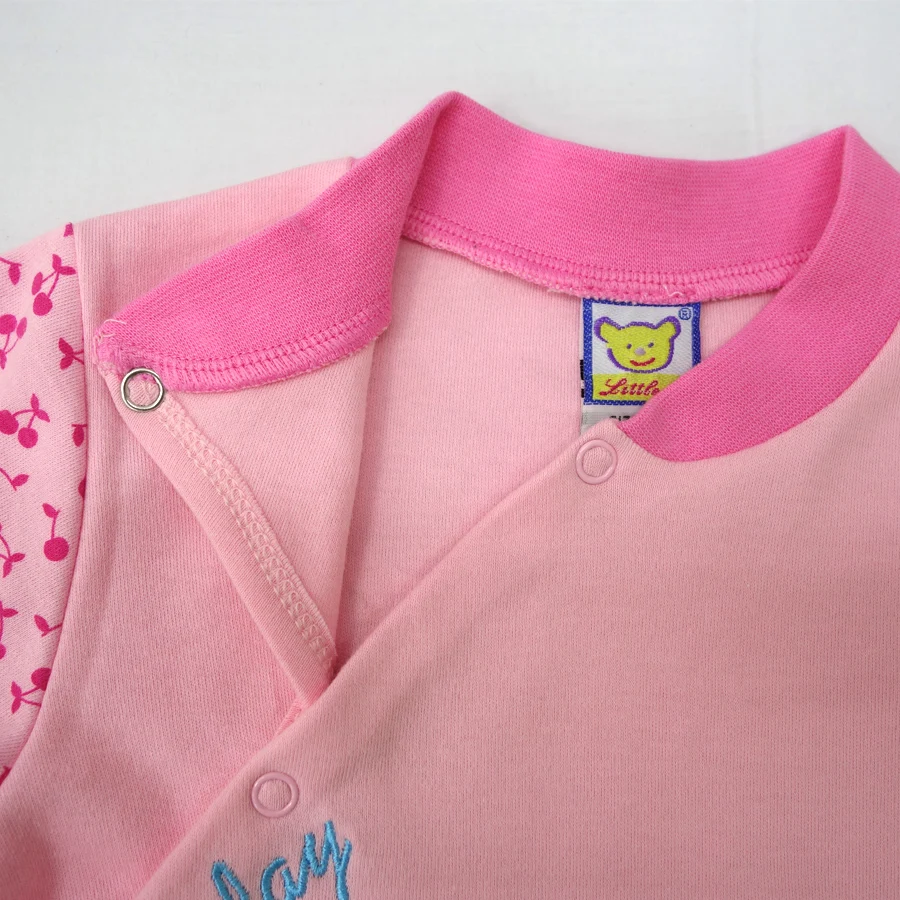 2021 Little Q pure cotton newborn spring autumn clothes one piece footies baby boy infant underwear four color clothing |