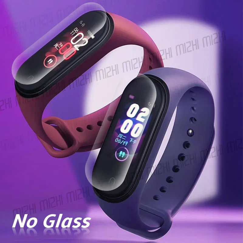 5 шт. защитная пленка на весь экран для смарт браслета Xiaomi Mi Band 4|Смарт-аксессуары| |