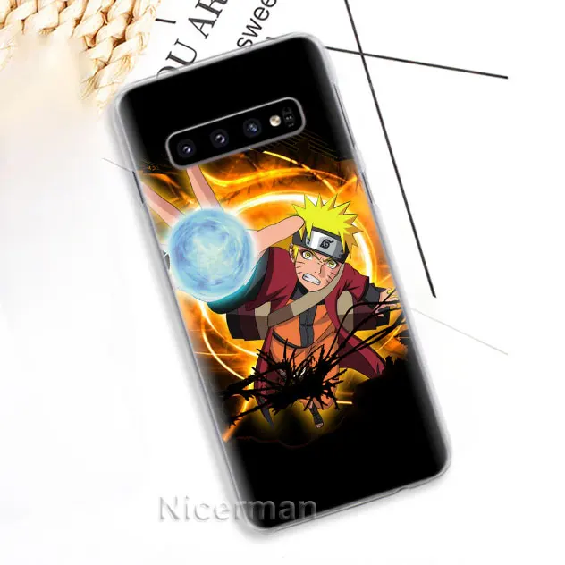 Чехол для телефона для samsung Galaxy S10e S10 S8 S9 плюс S6 S7 край A40 A50 A70 M20 чехол с рисунком из аниме «Наруто» Учиха Итачи жесткий поликарбонатный чехол - Цвет: 10