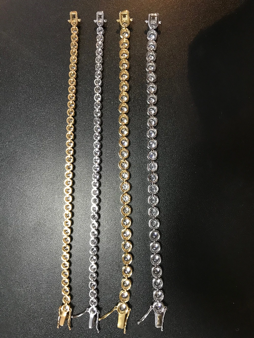 Браслет для тенниса Flower CZ ширина 4 мм/6 мм 8 дюймов не линяет нержавеющая сталь