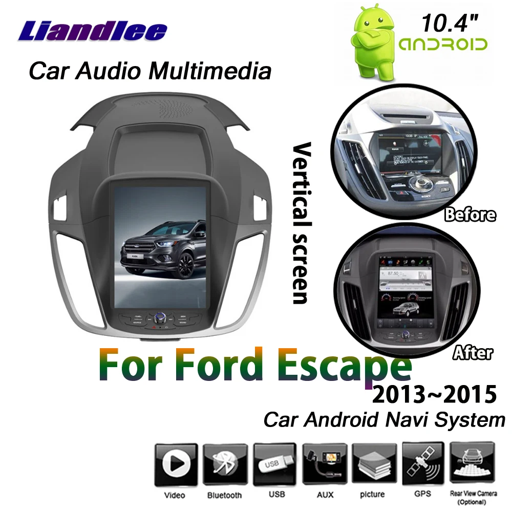 Автомобильная навигационная система GPS для Ford Escape 2013 радио AM FM автомобильный Аудио Видео вертикальный экран Android мультимедийный плеер