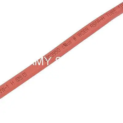 

5mm Dia. Red Heat Shrink Shrinkable Tube Tubing 2M 6.6ft