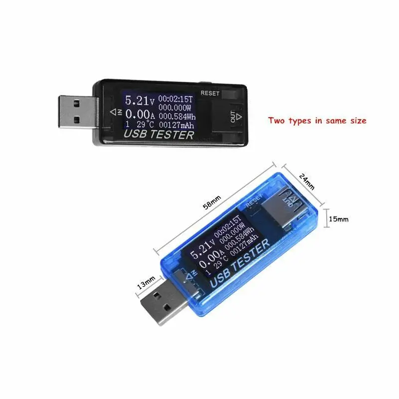

8 in1 QC2.0 3.0 4-30v Electrical power USB capacity voltage tester current