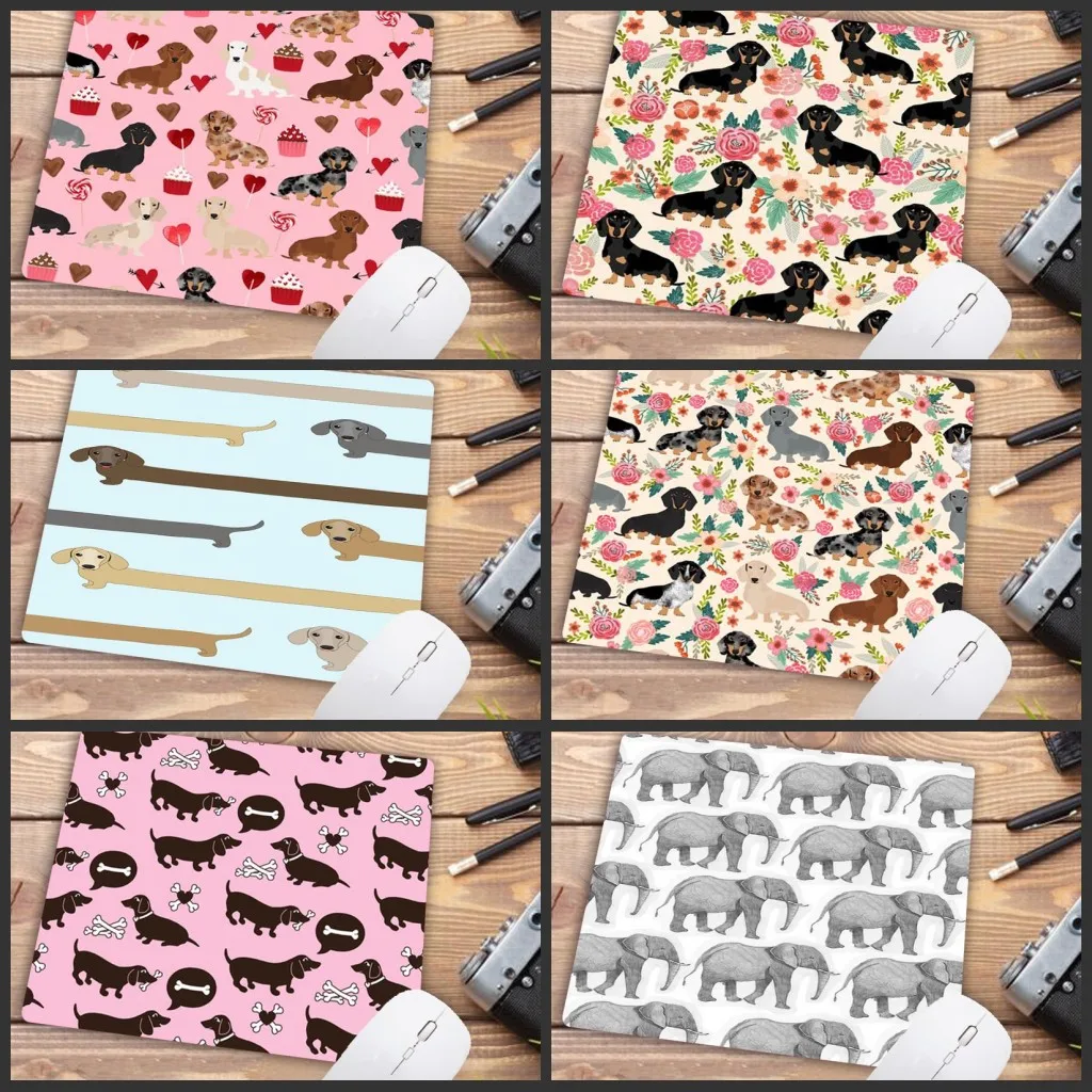 

Большой коврик для мыши Mairuige с милыми животными и забавными собаками для мальчиков, высокоскоростной коврик для мыши, размер 18x22 см, резинов...