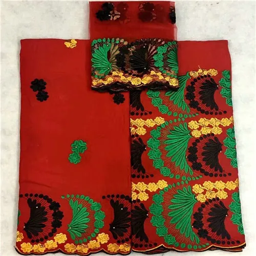 2 Хлопок Новое поступление таинственный красивый узор с камнями 7 ярдов швейцарская вуаль кружева HLS71 отличное качество хлопок кружевная ткань - Цвет: 2