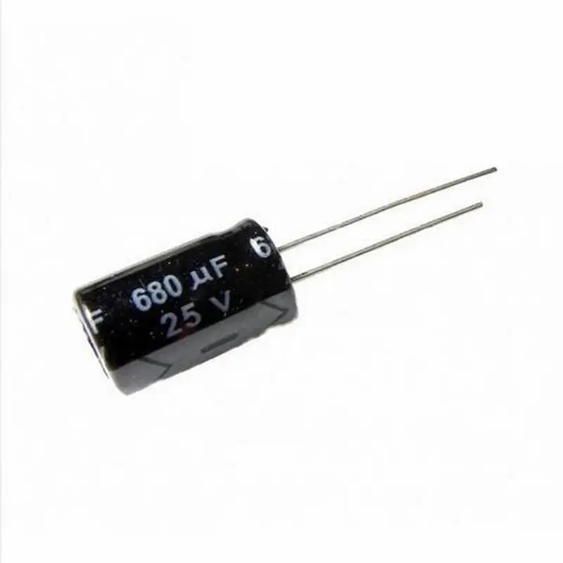 10 шт./лот 680 мкФ 25V радиальный алюминиевый электролитический конденсатор мм x 17 |