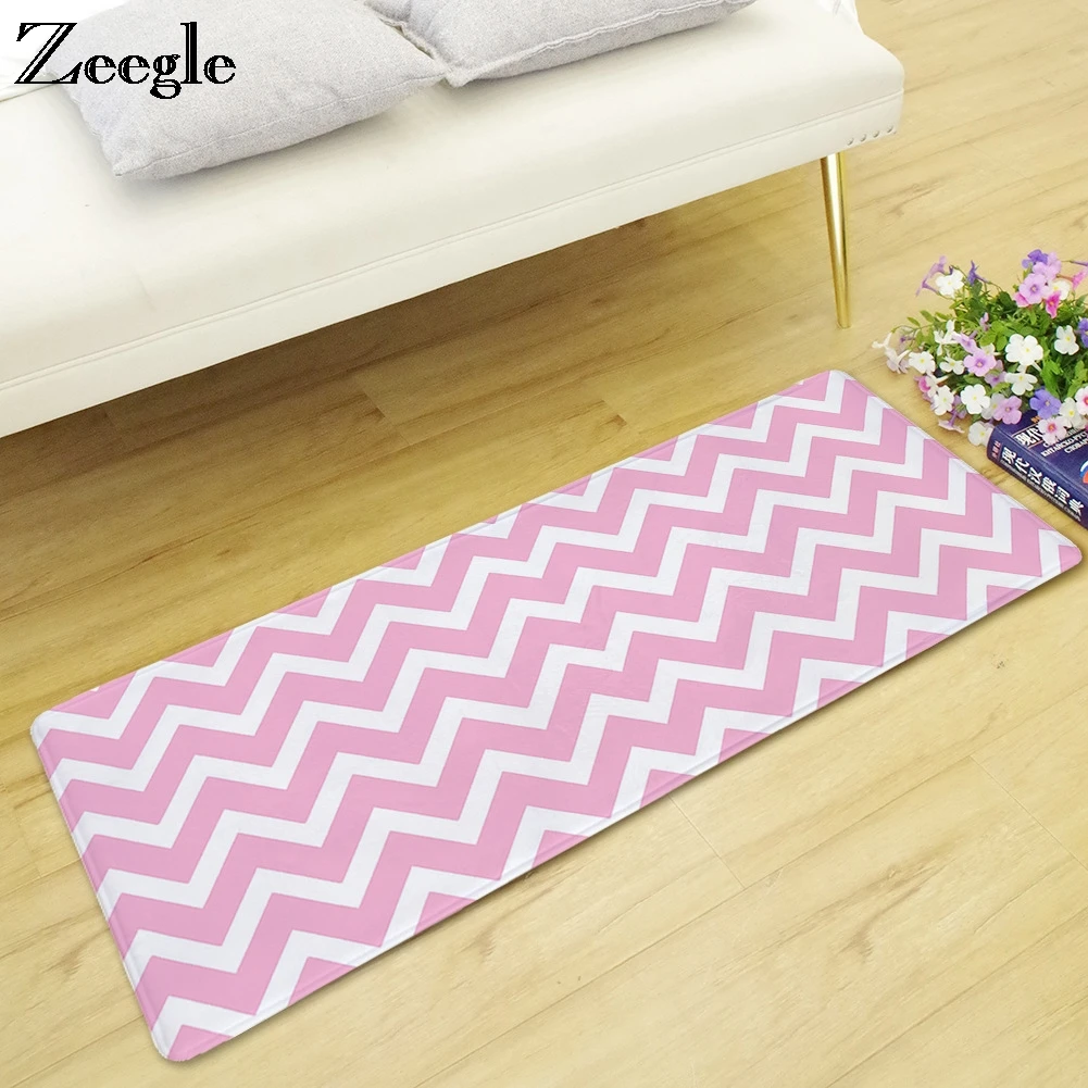 

Zeegle Balcony Table Chair Rug Soft Carpet For Living Room Bathroom Carpet Absorbent Slip-resistant Doormats Modern Kitchen Mat