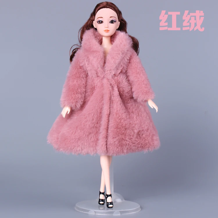 4 цвета плюшевое пальто зимняя одежда Одежда для 1/6 BJD Xinyi FR ST Кукла Барби подарки