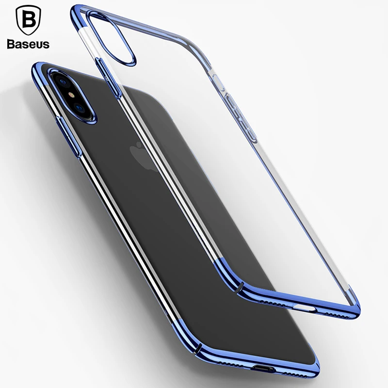 Роскошный пластиковый чехол Baseus для iPhone X защитный ультратонкий телефона