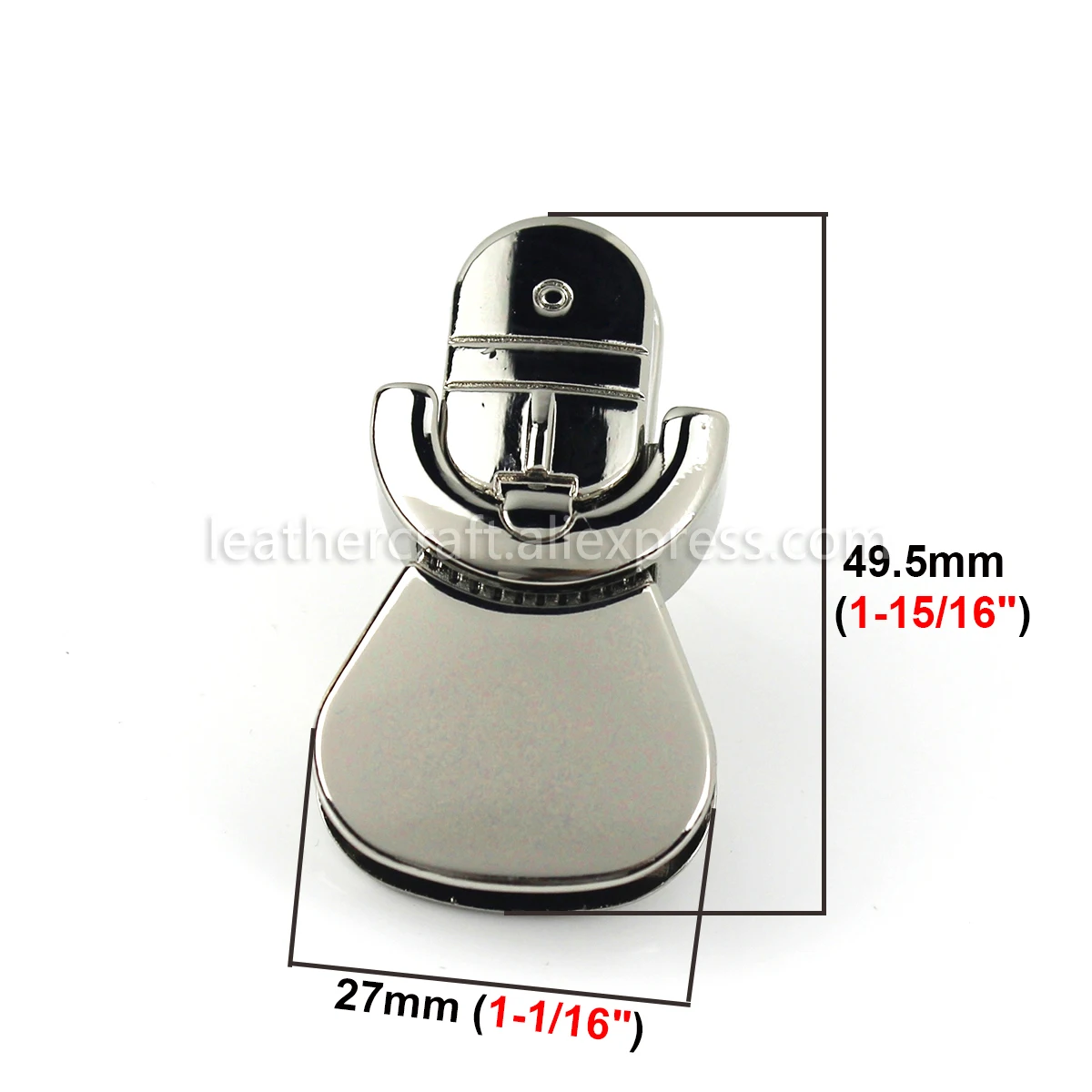 1x металлическая сумка замок с язычком застежка нажимным замком кожаные пряжки