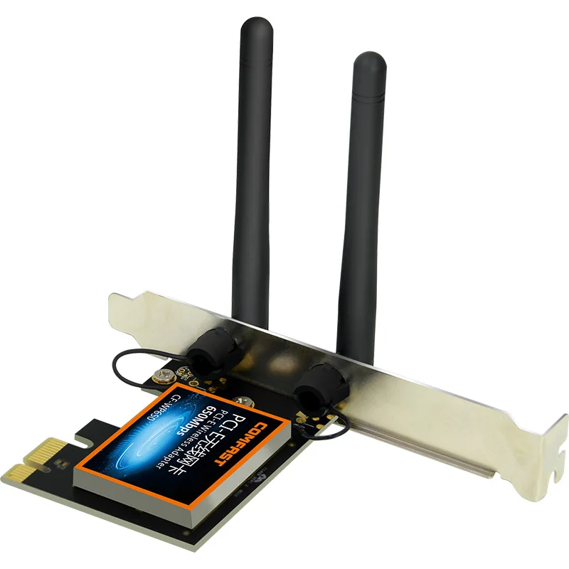 Comfast двухдиапазонный PCI-E беспроводной адаптер 650 Мбит/с 2 4 ГГц и 5 WiFi PCI Express внешняя