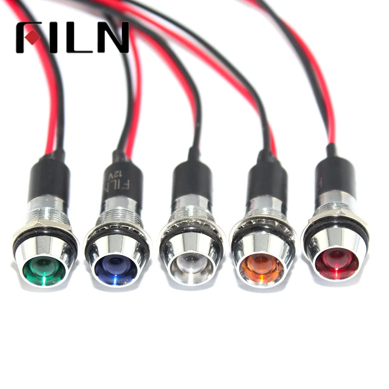 FILN FL1M 12CW 1 12 мм металлический красный зеленый желтый синий белый светодиодный