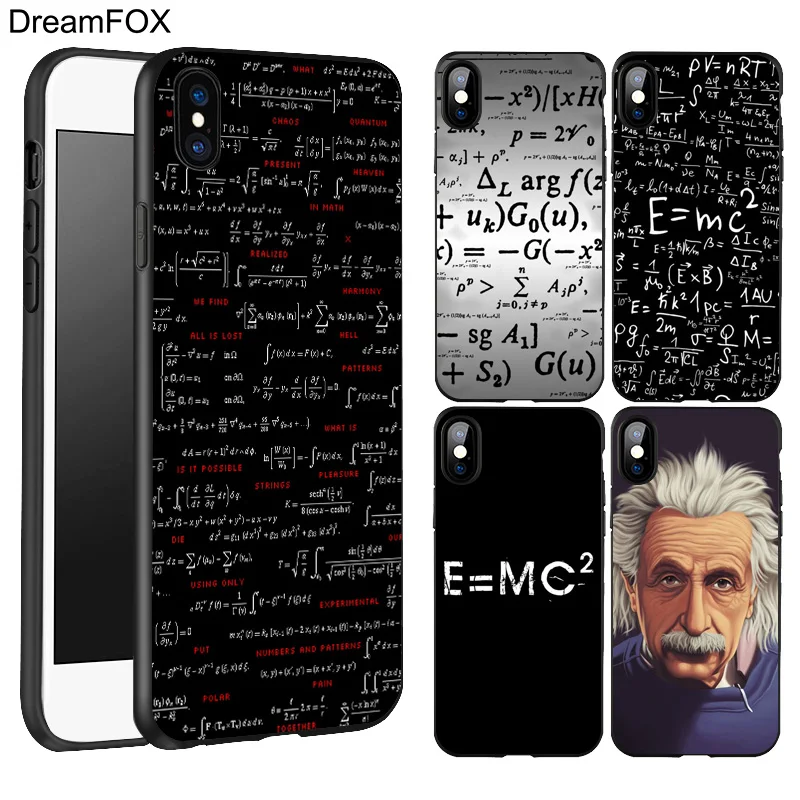 DREAMFOX L151 Альберт Эйнштейн Черный Мягкий ТПУ силиконовый чехол для Apple iPhone 11 Pro XR XS Max
